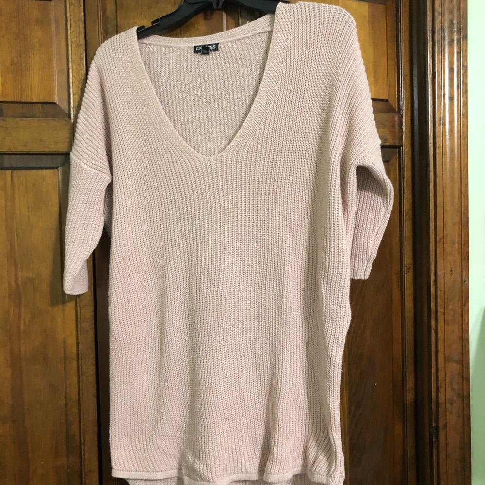 ❗️❗️CLEARANCE Express short sleeve glitter sweater
